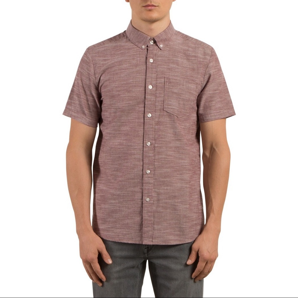 Volcom Men's Everett Oxford Short Sleeve Shirt